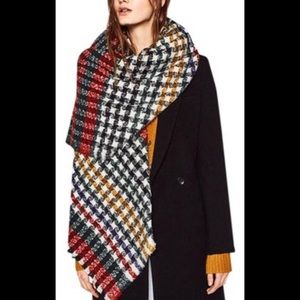 Zara multicolor blanket scarf